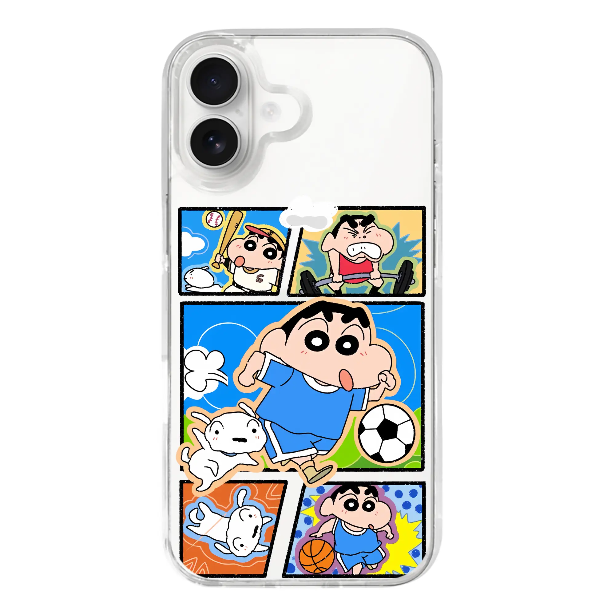 クレヨンしんちゃん グッズ 野原 しんのすけ - iPhone 17シリーズ 透明スマホケース – 薄型・耐衝撃・精密フィット保護カバー